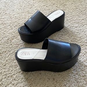 ZARA Platform Heeled Sandal